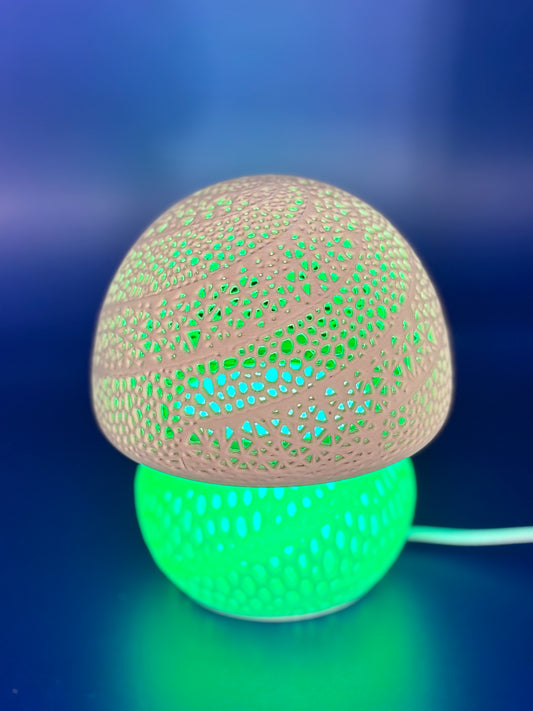 Magisk Svamplampa med LED - 16 Färger & Fjärrkontroll - Perfekt Nattlampa för Mysiga Stunder