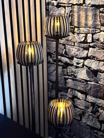 Stylish Lantern in Wood - Laser-cut Plywood